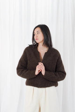 TWNS Maevane Cardigan - Chocolate