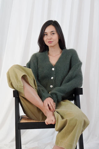 TWNS Malia Cardigan - Military Green