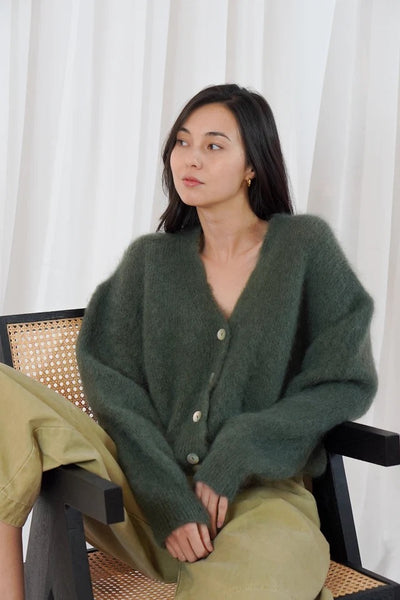 TWNS Malia Cardigan - Military Green