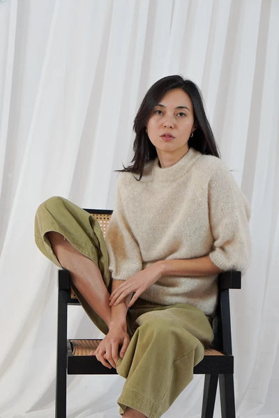 TWNS Kahoni 3/4 Sweater - Mottled Beige