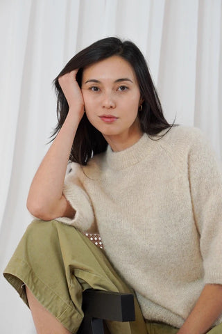 TWNS Kahoni 3/4 Sweater - Mottled Beige