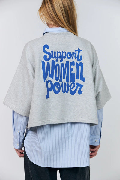 Lollys Laundry DanLL Boxy Sweatshirt - Marl Grey