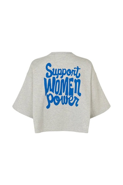 Lollys Laundry DanLL Boxy Sweatshirt - Marl Grey
