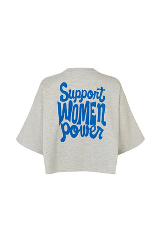 Lollys Laundry DanLL Boxy Sweatshirt - Marl Grey