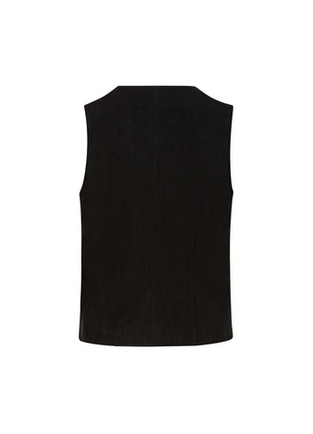 Coster Copenhagen Emina Linen Vest - Black