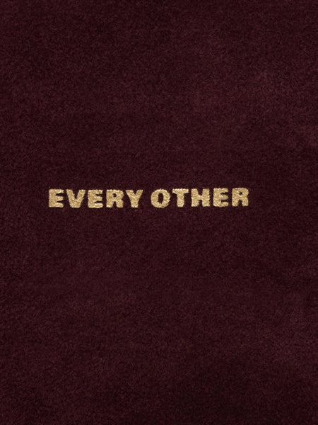 Every Other Suede Effect Bowling Bag - Burgundy