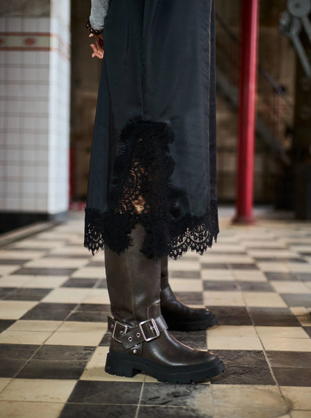 Black Colour BCEvie Lace Strap Dress - Black