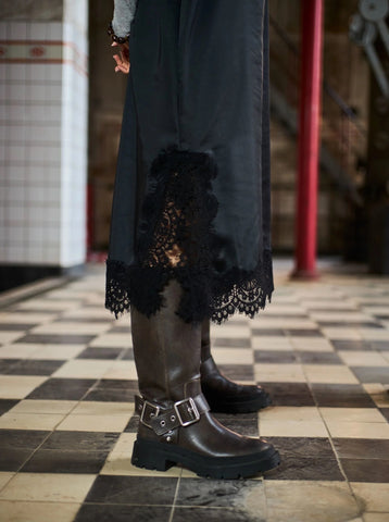 Black Colour BCEvie Lace Strap Dress - Black