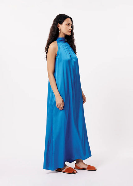 FRNCH Auberya High Neck Maxi Dress - Electric Blue