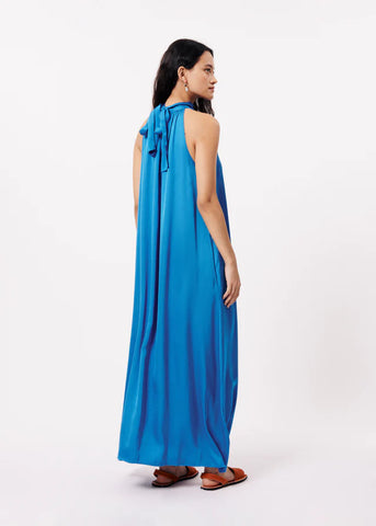 FRNCH Auberya High Neck Maxi Dress - Electric Blue