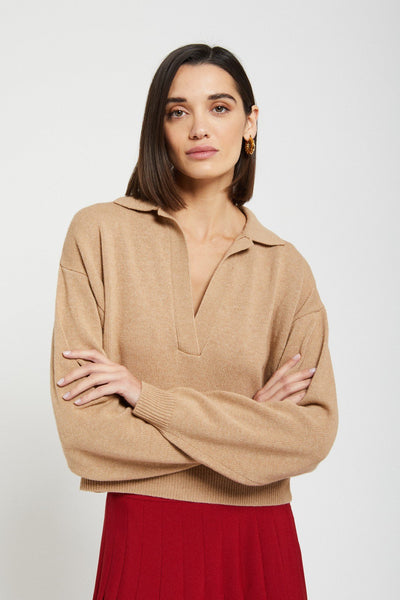 Ottod'ame Cashmere Blend Jumper - Camel