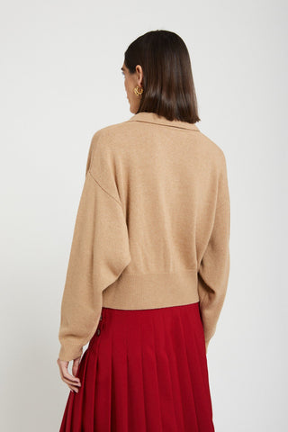 Ottod'ame Cashmere Blend Jumper - Camel