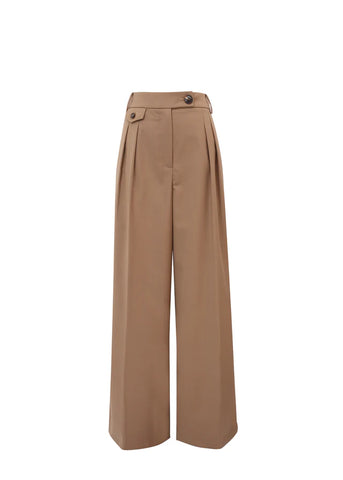 FRNCH Lorina Wide Leg Trouser - Camel