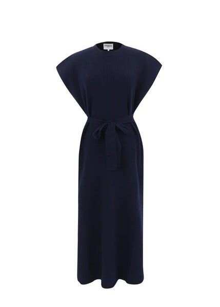 FRNCH Norane Fine K knitted Long Dress - Marine