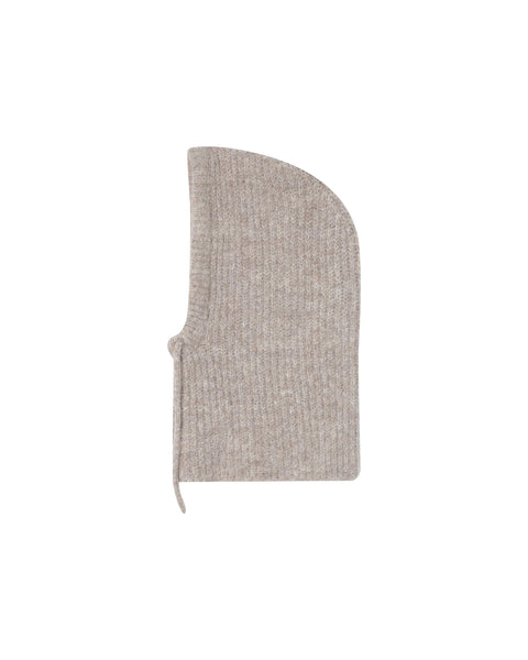 Grace & Mila Samurai Knitted Hood - Taupe