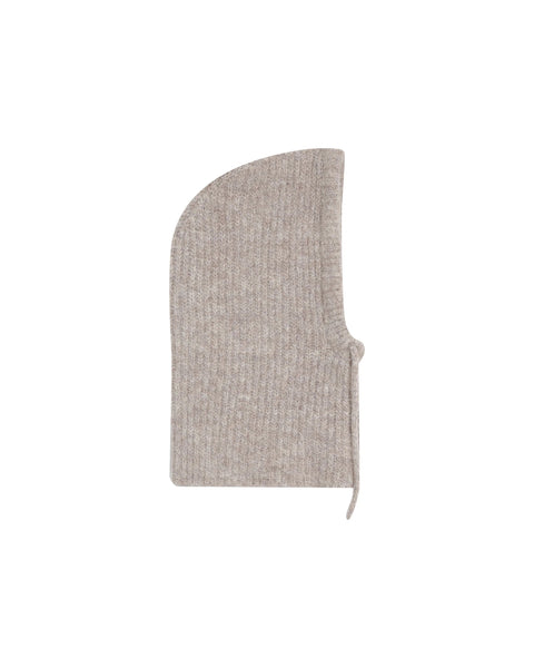 Grace & Mila Samurai Knitted Hood - Taupe