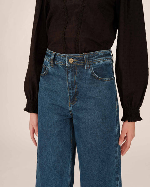 Grace & Mila Jonas 7/8 Jean - Denim Medium Blue