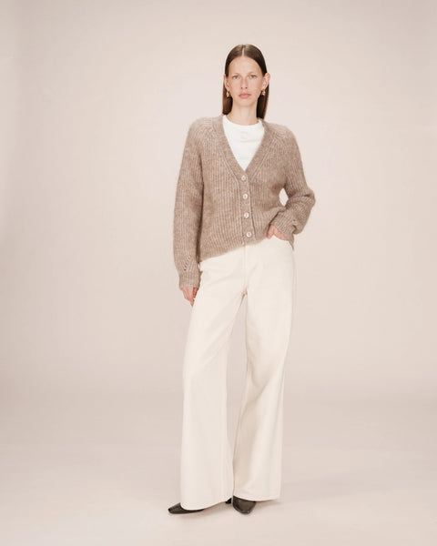 Grace & Mila Saluda Knitted Cardigan - Greige
