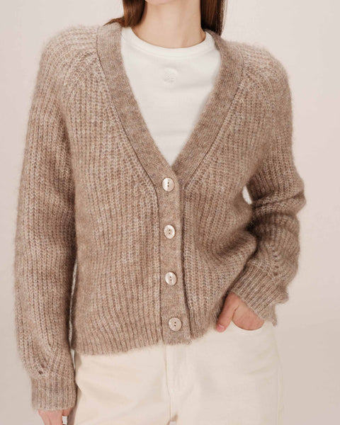 Grace & Mila Saluda Knitted Cardigan - Greige