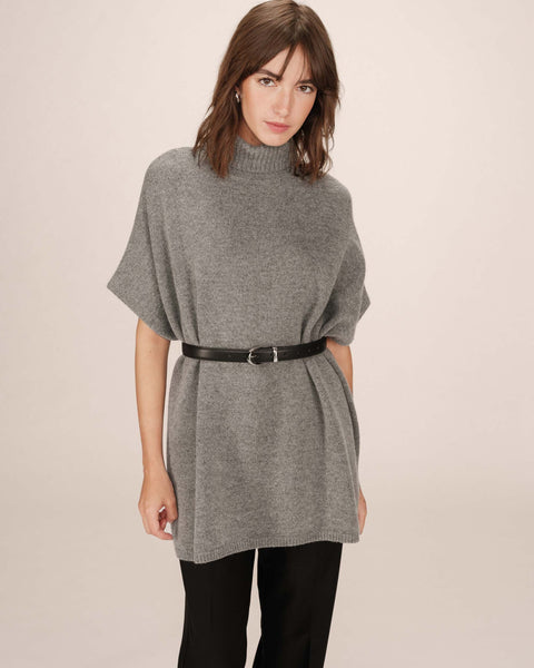 Grace & Mila Saison Knitted Polo - Anthracite