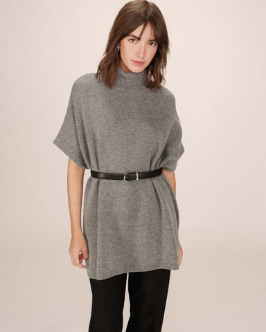 Grace & Mila Saison Knitted Polo - Anthracite