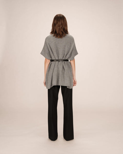 Grace & Mila Saison Knitted Polo - Anthracite