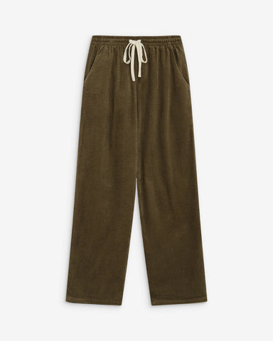 Grace & Mila Liberty Corduroy Trousers with Drawstring - Khaki