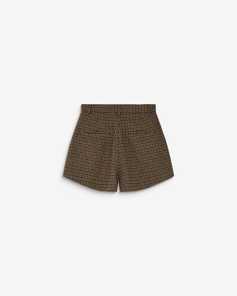 Grace & Mila Arsenio Checked Shorts - Coffee