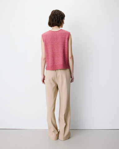 Grace & Mila Nars Sleeveless V-Neck Cardigan - Blush