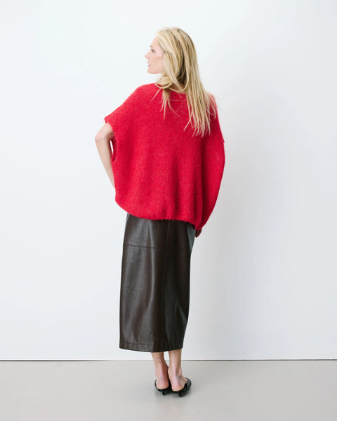 Grace & Mila Atticus Oversized Sleeveless Knit - Rouge