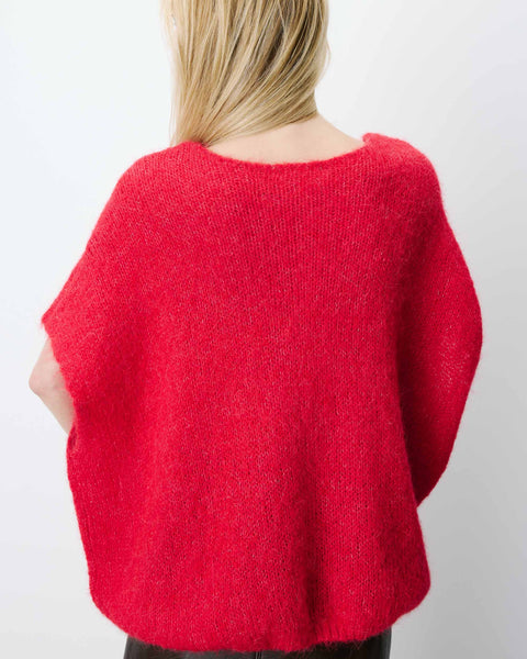 Grace & Mila Atticus Oversized Sleeveless Knit - Rouge
