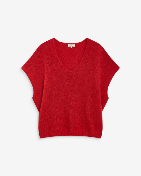 Grace & Mila Atticus Oversized Sleeveless Knit - Rouge