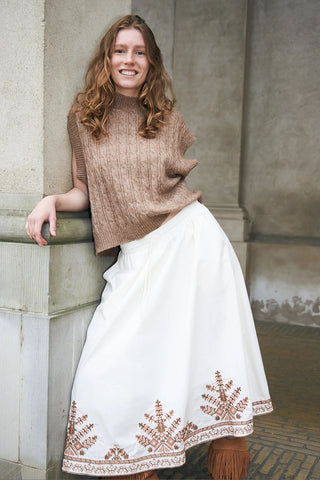 Lollys Laundry FinnLL Sleeveless Knit Vest - Camel