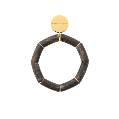Vanessa Baroni Flex Bracelet - Dark Brown Marble