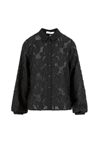 Coster Copenhagen Flower Structure Shirt - Black