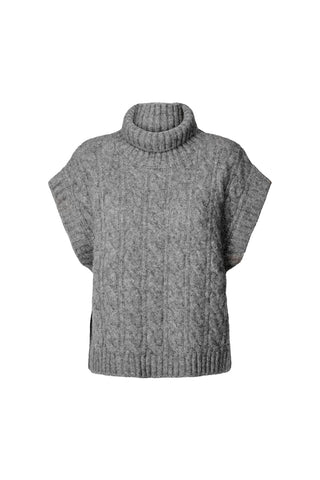 Lolly's Laundry Fresnel Knit Vest - Grey