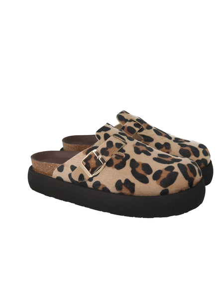 Genuins Riva Balloon Clog - Leopard