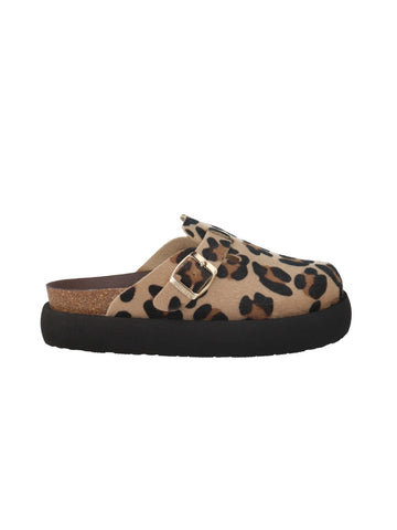 Genuins Riva Balloon Clog - Leopard