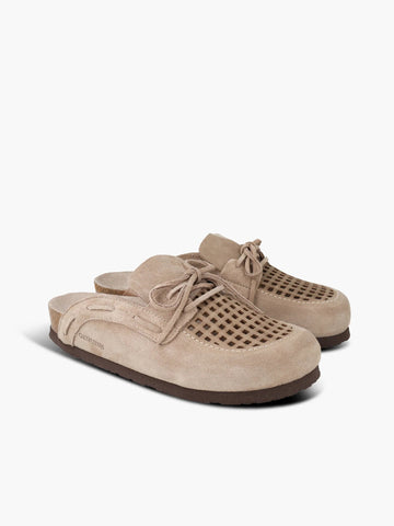Genuins Ziar Velour Slider - Taupe