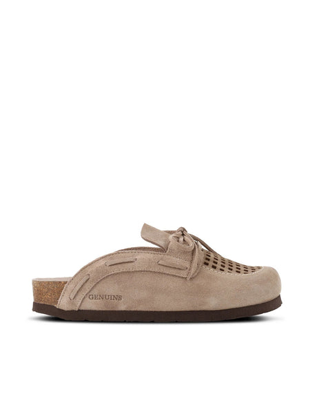 Genuins Ziar Velour Slider - Taupe