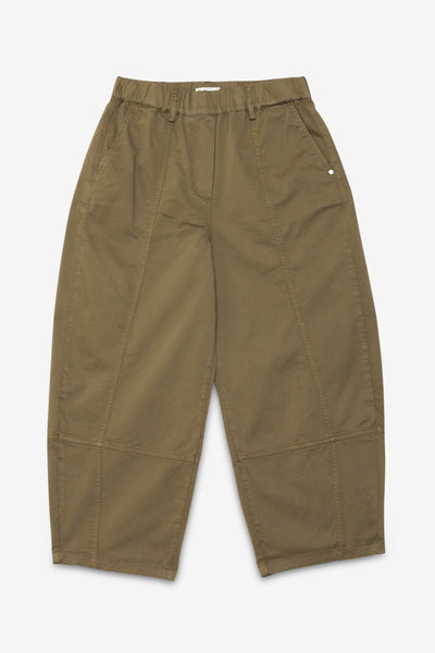 Ottod'Ame Gaberdine Balloon Trousers - Khaki