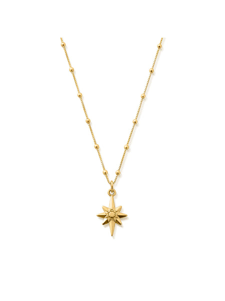 ChloBo Bobble Chain Lucky Star Necklace - Gold