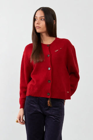 Orfeo Wayra Knitted Cardigan - Cherry