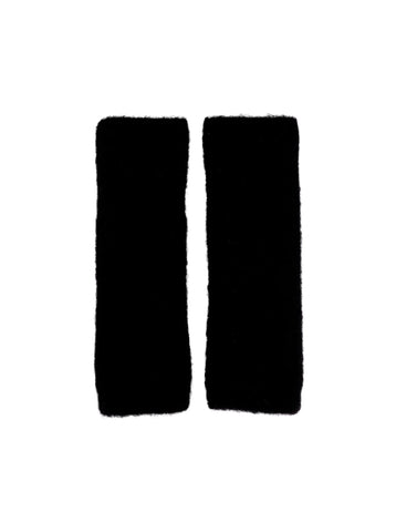 Black Colour BCGinger Alpaca Wrist Warmers - Black