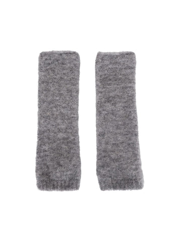 Black Colour BCGinger Alpaca Wrist Warmers - Grey
