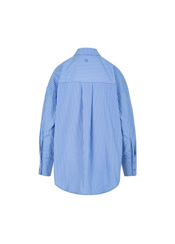 Coster Copenhagen Harper Stripe Shirt - Blue