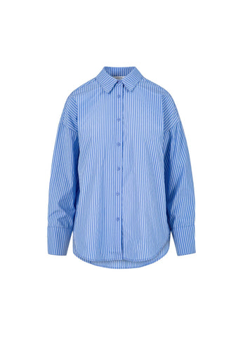Coster Copenhagen Harper Stripe Shirt - Blue