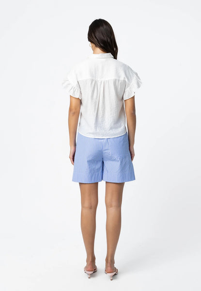 Coster Copenhagen Harper Striped Shorts - Blue
