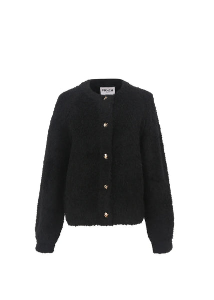 FRNCH Niki Knitted Cardigan - Black