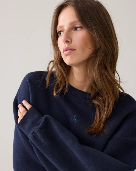 Summum Woman Soft Sweatshirt - Navy